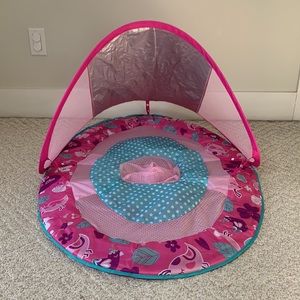 Swimways Baby Spring Float with Sun Canopy - Pink Bird